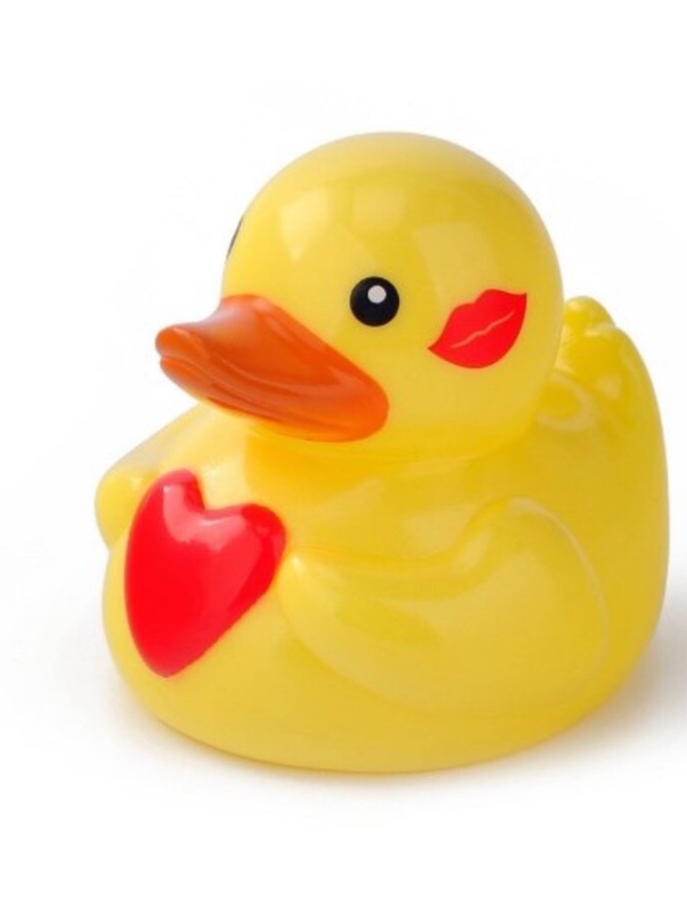 Red Heart Kiss Yellow Rubber Duck Small 2.5-3" Fun Decorative Holiday Party NEW